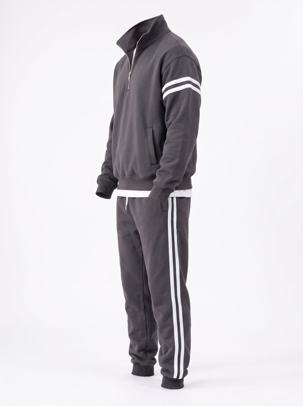 Ensemble Half-Zip – Gris anthracite