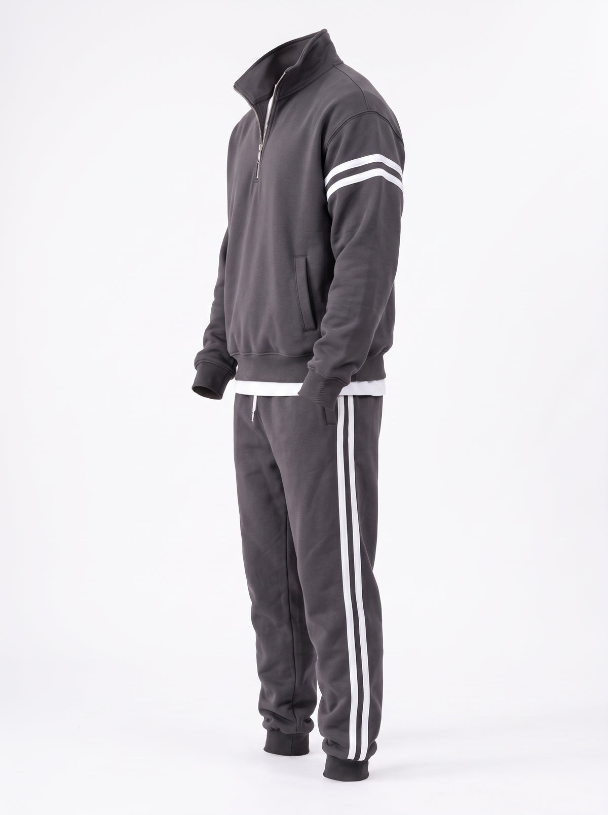 Ensemble Half-Zip – Gris anthracite