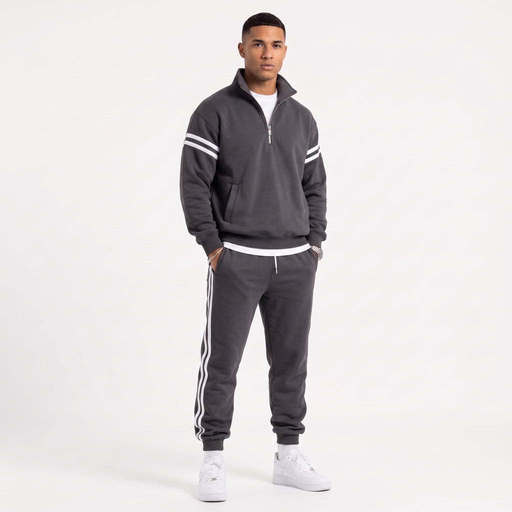 Ensemble Half-Zip – Gris anthracite